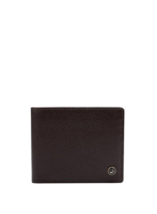 Da Milano RFID Protected Leather Wallet for Men with Card Slot - Brown - Image 1
